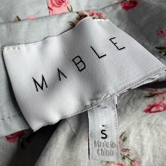 MABLE the Label Wild Rose Blouse & Skirt Set Cottagecore Darling Womens S - Picture 12 of 12